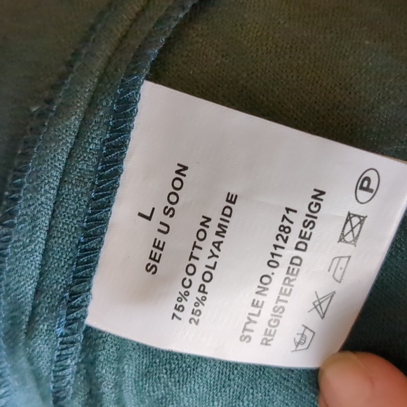 See u soon dark green dress size L - Picture 5 of 5